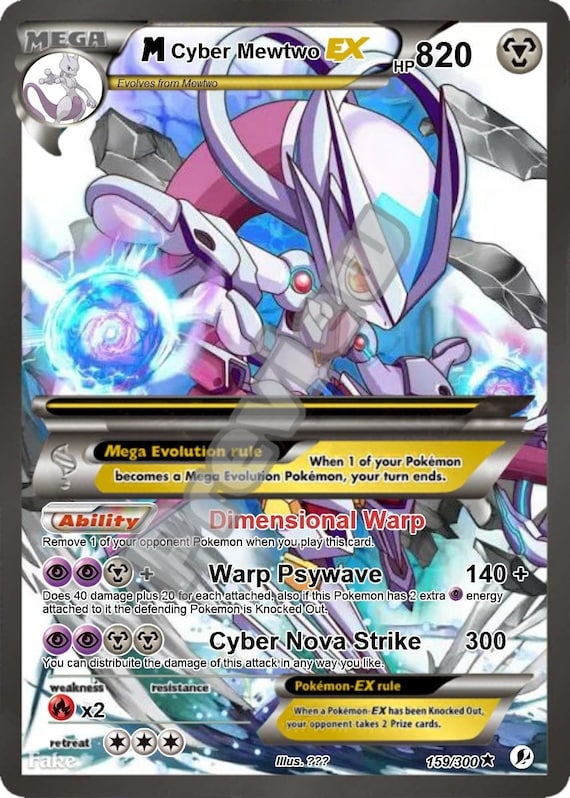 M Shadow Mewtwo ex pokemon card