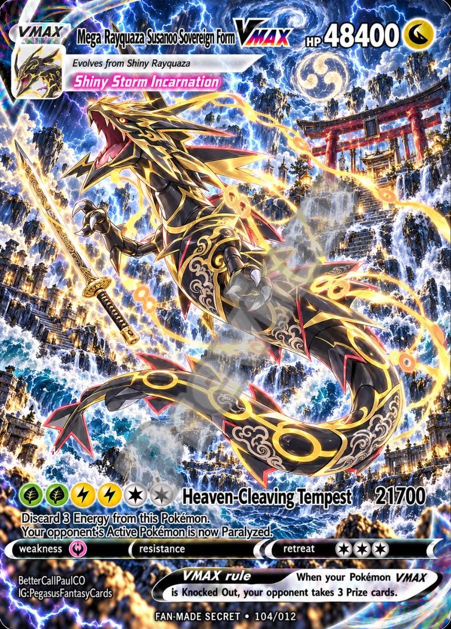 Shiny mega rayquaza - Etsy 日本