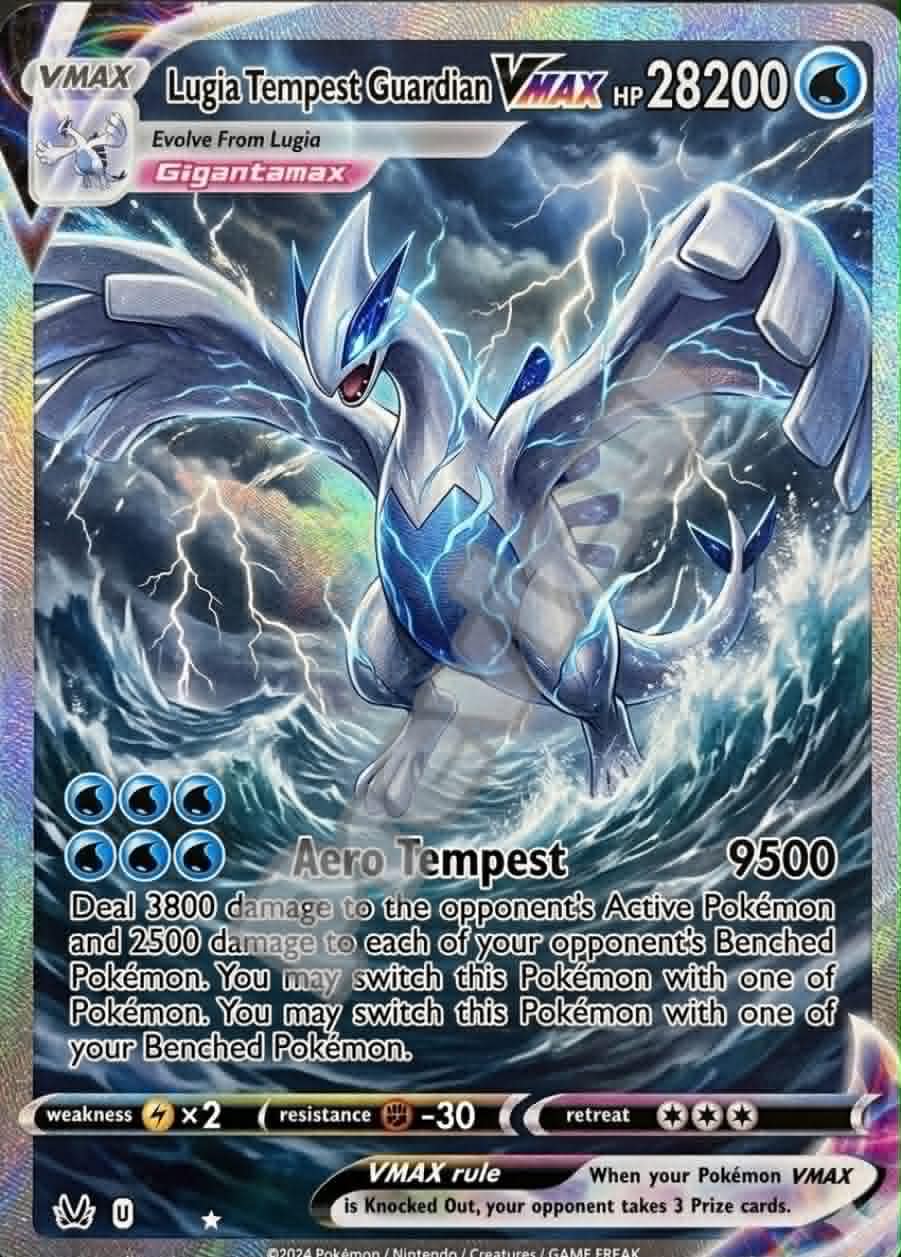 Lugia Vmax - Etsy