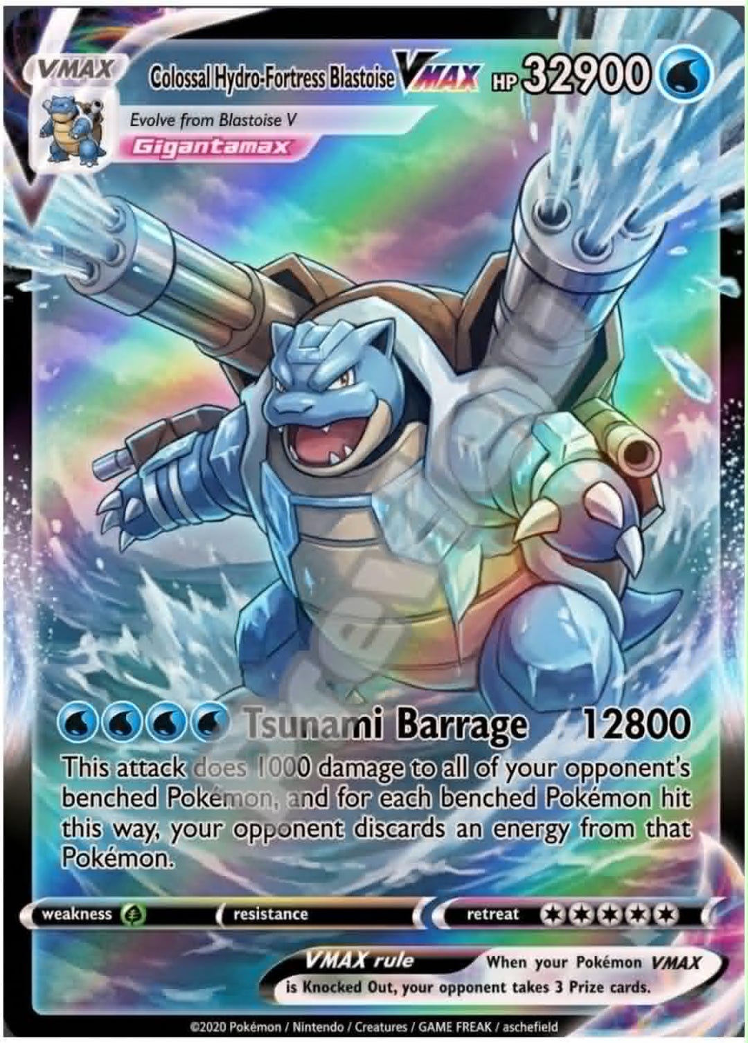 Blastoise VMAX GX Pokemon Card - Etsy
