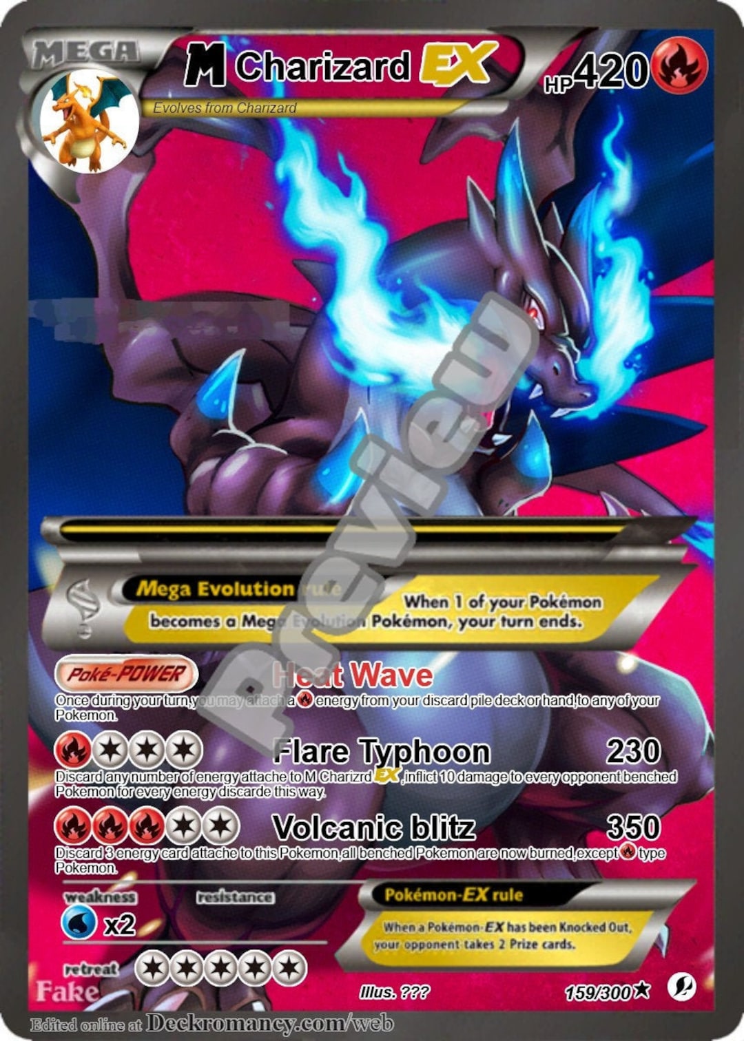 M Charizard EX Gmax Vmax Gigantamax Ex Pokemon Card 