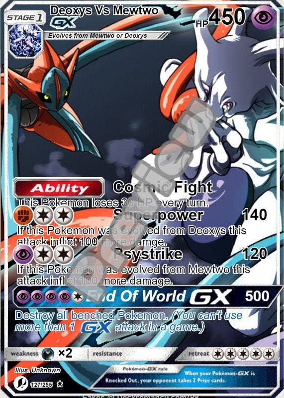 M Deoxys EX Pokemon Card 