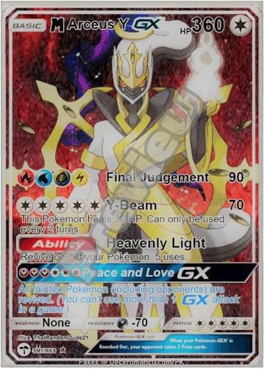 M Arceus Z GX Pokemon Card 