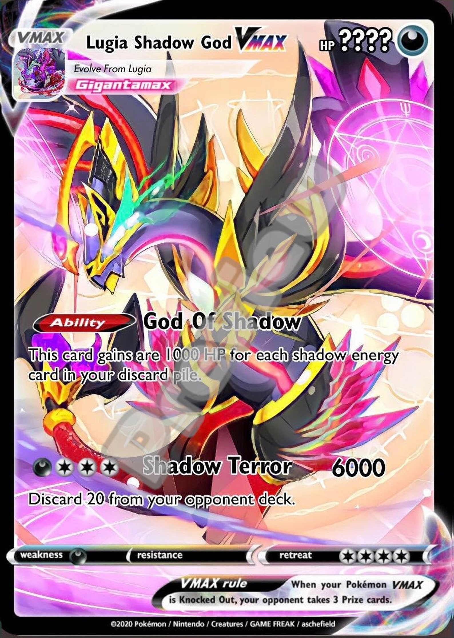 Lugia Shadow God Vmax Etsy lugia-shadow-god-vmax-etsy