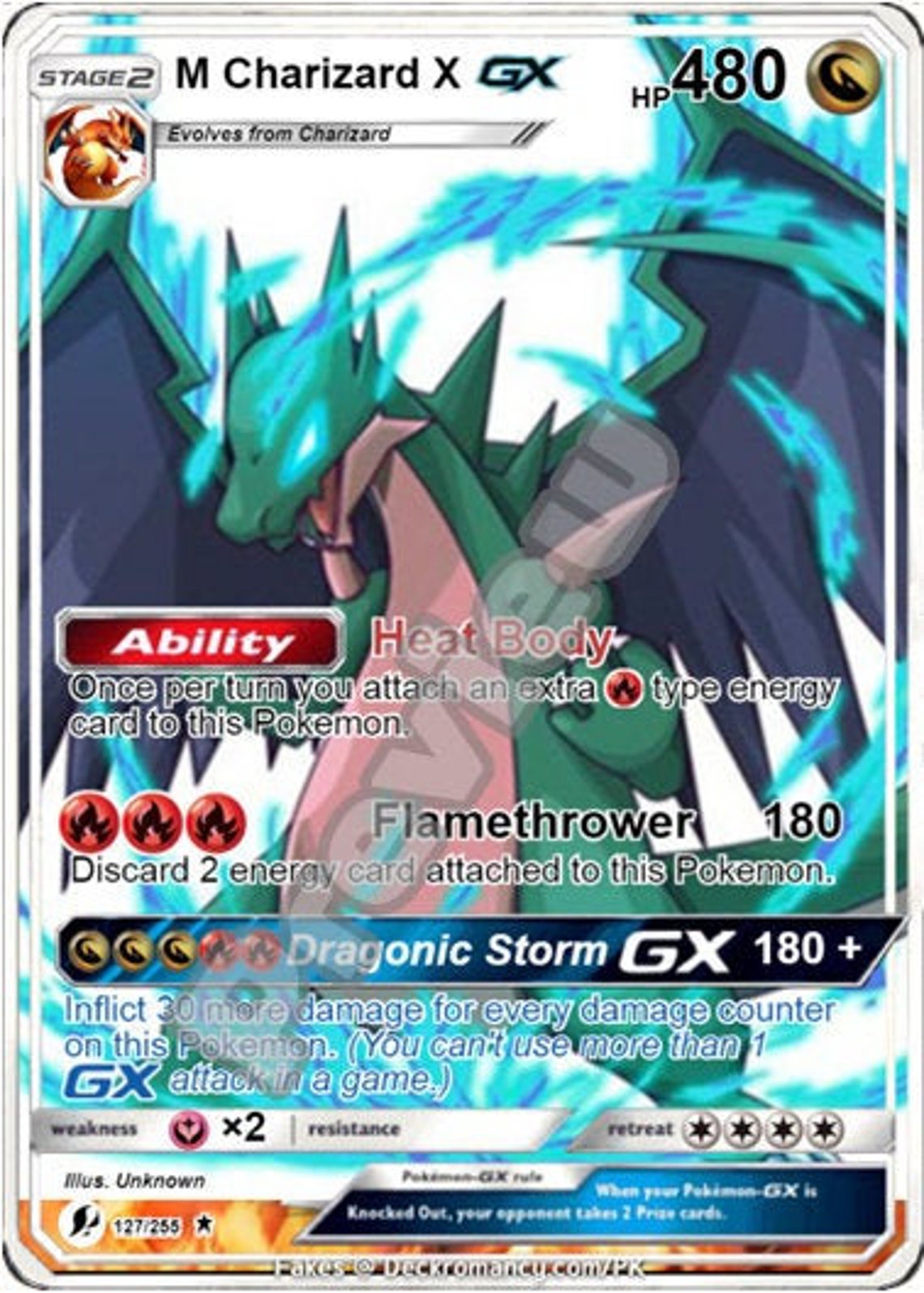 M charizard x gx gmax vmax gigantamax ex pokemon card etsy canada