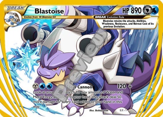 Blastoise BREAK Pokemon Card Etsy