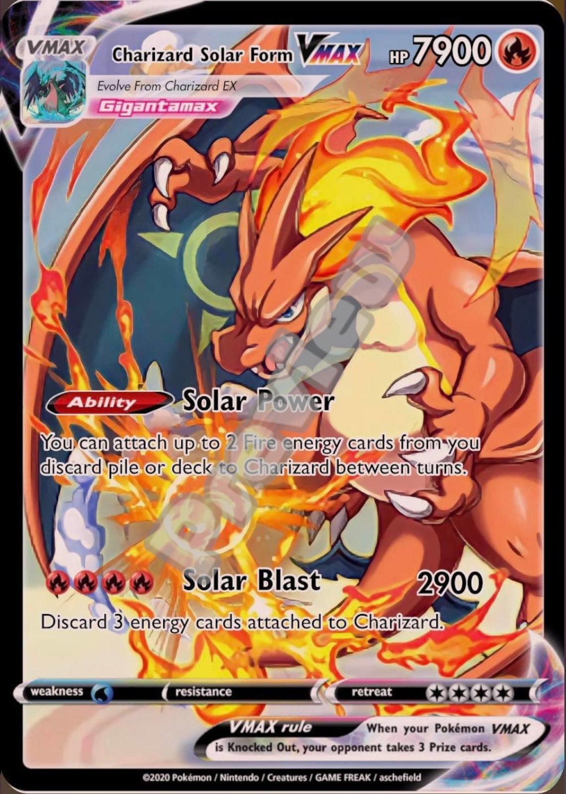 Buy Charizard Solar Form VMAX Pokemon Card Online in India Etsy