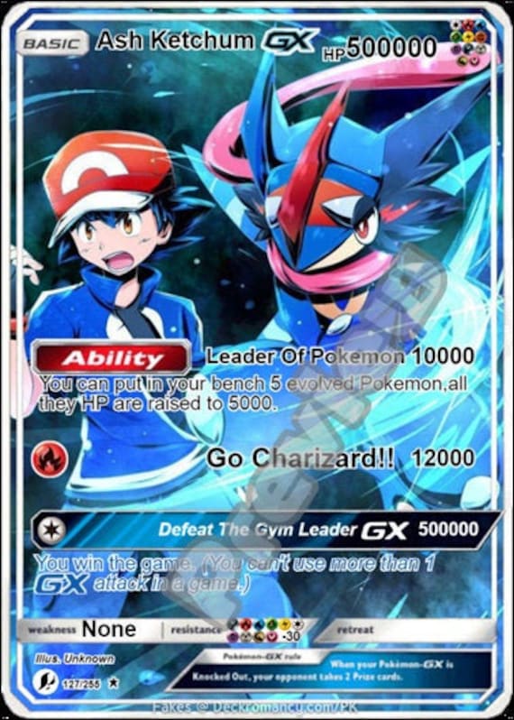 Ash Ketchum Gx Pokemon Card -  Canada