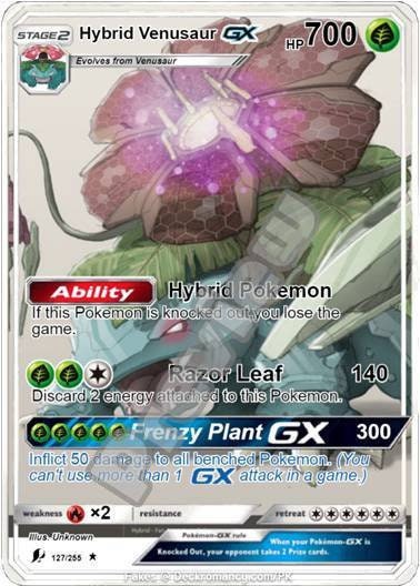 ハイブリッドフシギバナGX ポケモンカード - Etsy 日本