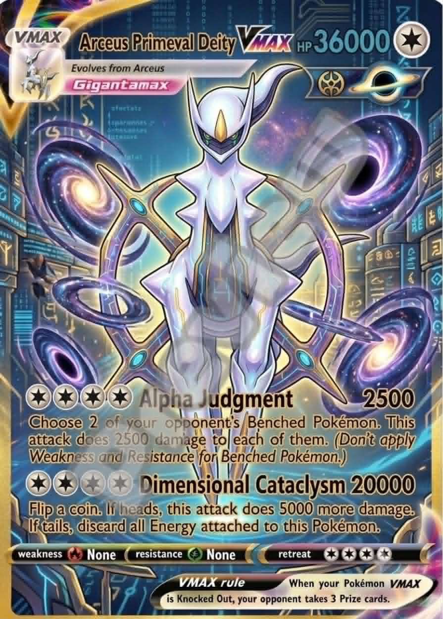 arceus vmax pokemon card real Pokemon Arceus VMAX 10