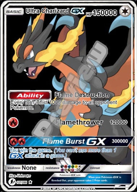 M Charizard X Gx Gmax Vmax Gigantamax Ex Pokemon Card 