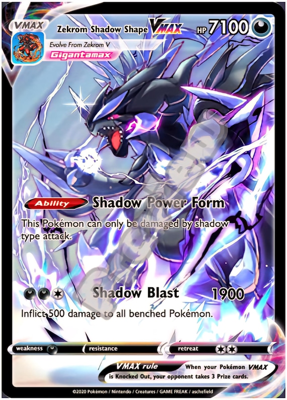 ゼクロムシャドウVMAX EXポケモンカード - Etsy 日本