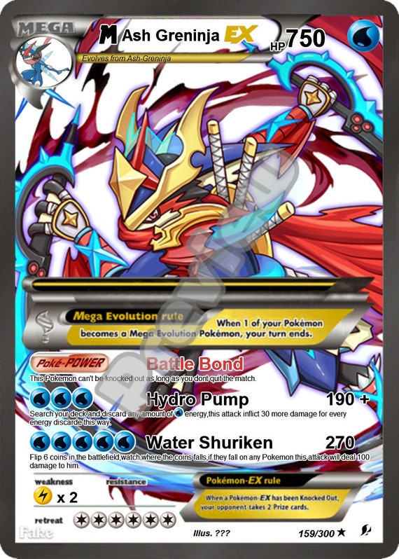 Pokemon Greninja Card