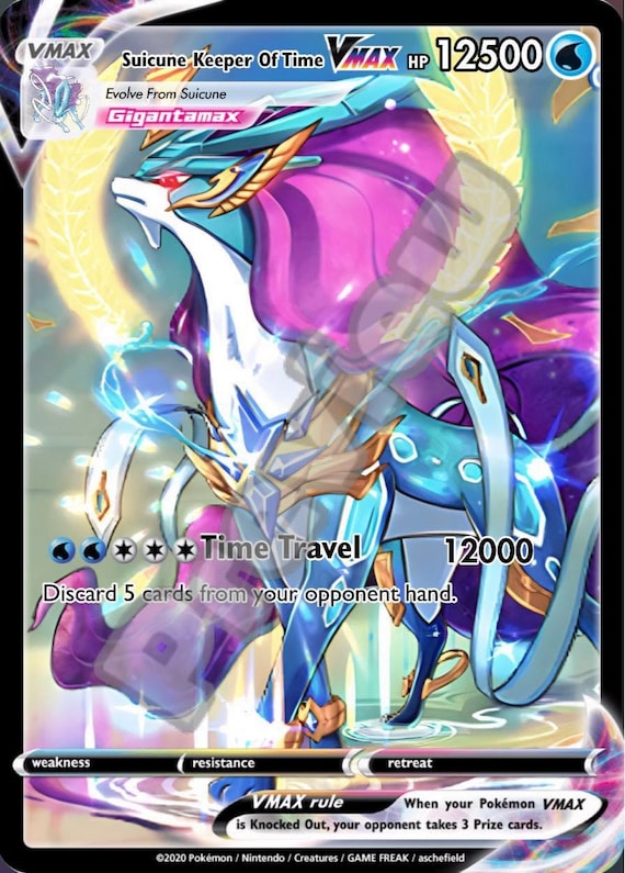 スイクン 時の守護者VMAX Ex ポケモンカード - Etsy 日本