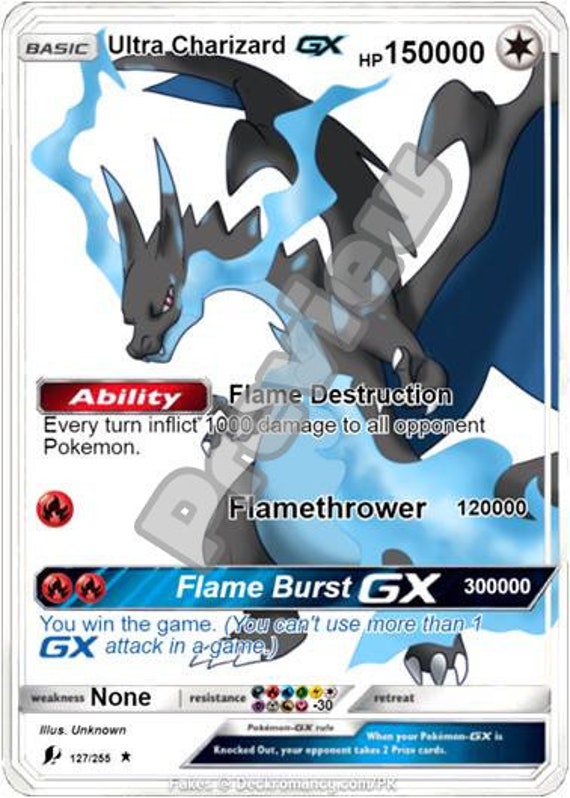 Ultra Charizard Gx pokemon card