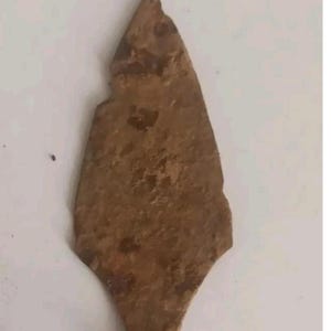 Ancient Roman Iron Leaf-shaped Arrowhead 200-300 ad. War Relic. British Find 12 cm
