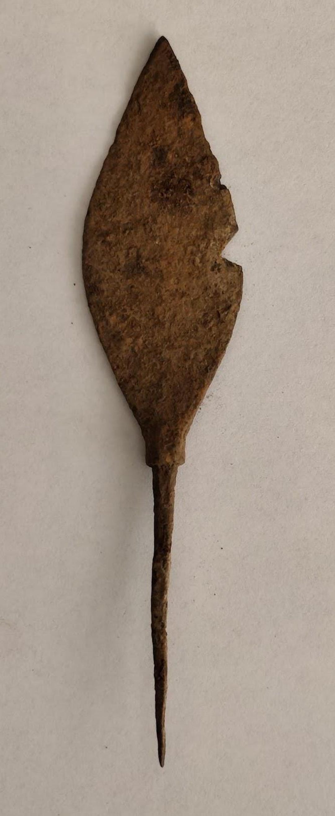 Ancient Roman Iron Leaf-shaped Arrowhead 200-300 Ad. War Relics 14.4 Cm ...