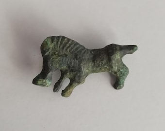 Ancient Roman Bronze Horse Fibula (Brooch) 200-400 ad