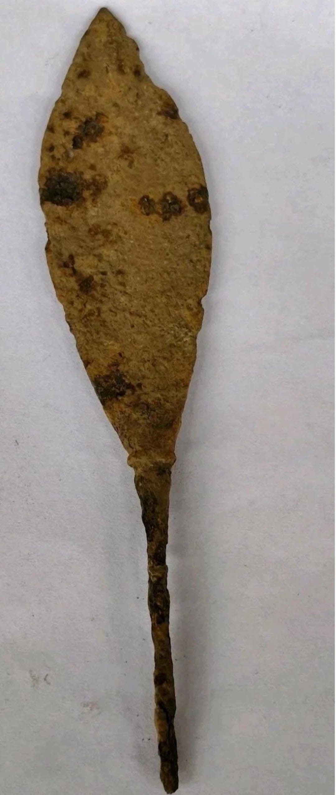 Ancient Roman Iron Leaf-shaped Arrowhead 200-300 Ad. War Relic 13.8 Cm ...
