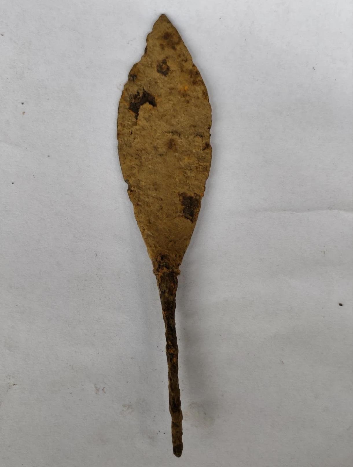 Ancient Roman Iron Leaf-shaped Arrowhead 200-300 Ad. War Relic 13.8 Cm ...