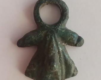 Rare Ancient Roman Bronze Triple-Phallic Pendant 200-300 ad