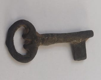 Clé de cercueil en bronze de la fin du Moyen Âge anglais, 1400-1500 après JC. Trouvé dans le Suffolk