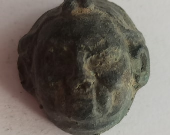Rare Ancient Roman Bronze Applique Face Form 200-400 ad