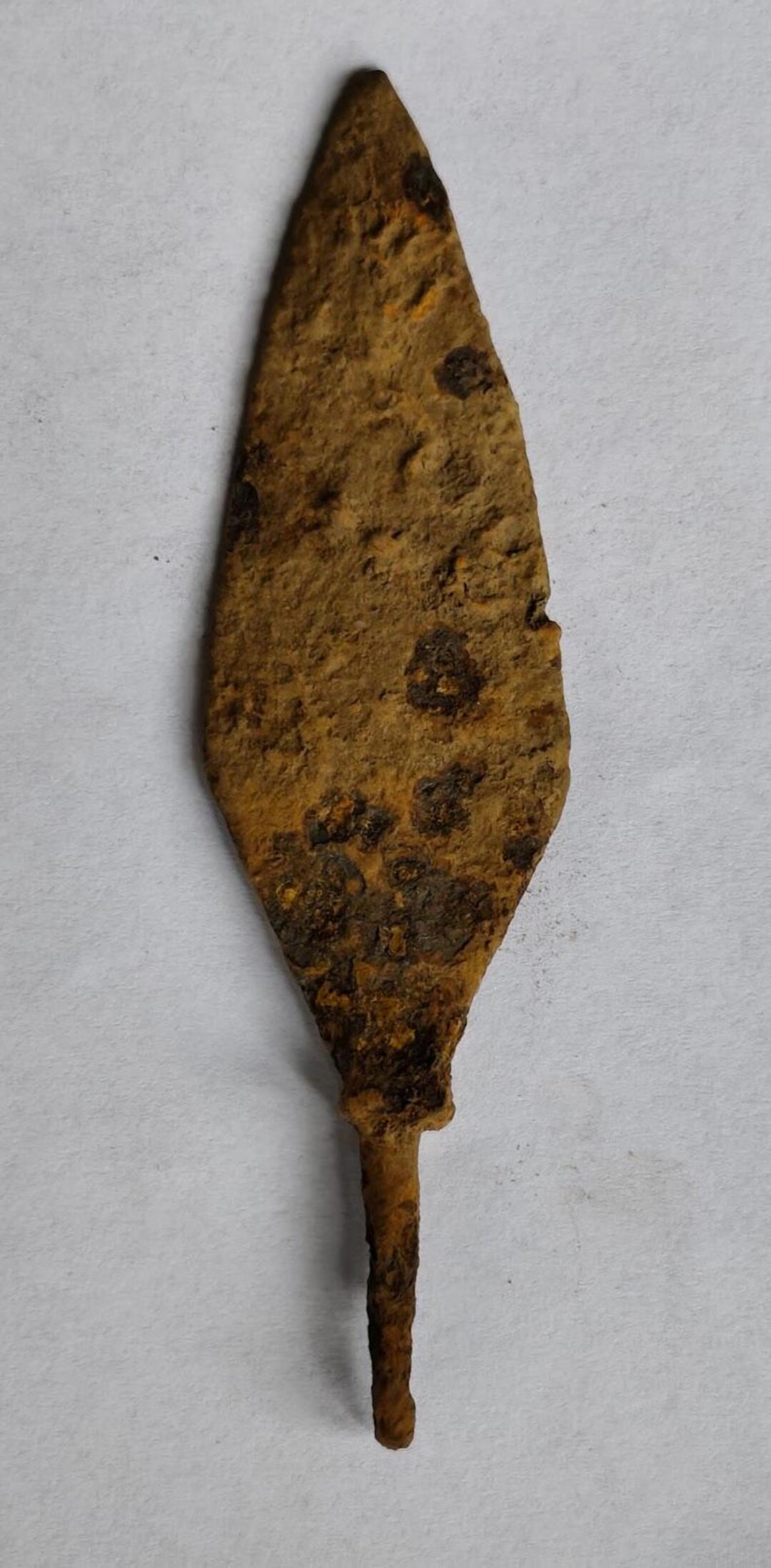 Ancient Roman Iron Leaf-shaped Arrowhead 200-300 Ad. War Relic 10.4 Cm ...