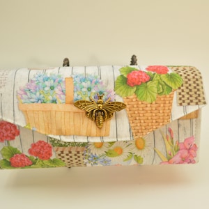 Flowers Themed Wallet, *NCW033* Necessary Clutch Wallet, Ladies Wallet, Beauty Beast Themed NCW Wallet