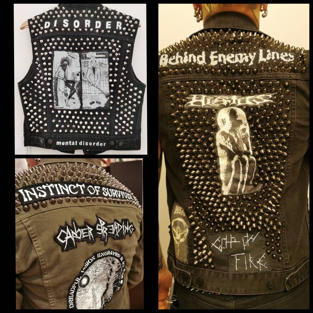 CUSTOM ORDER / Punk Jacket / Punk Vest / Crust Punk / Metal / - Etsy UK