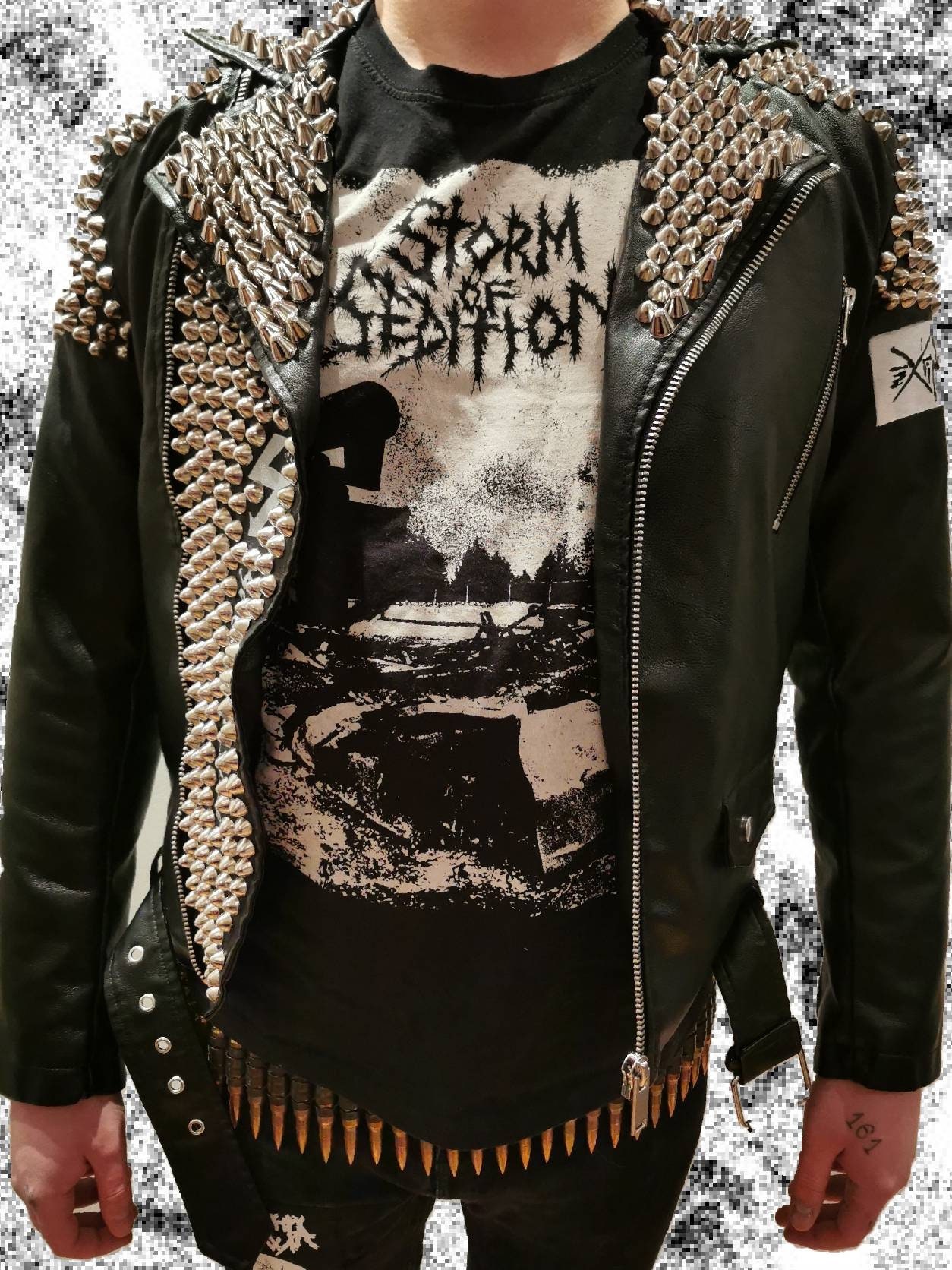 Punk Jacket Detestation/extinction of Mankind/ Crust D-beat