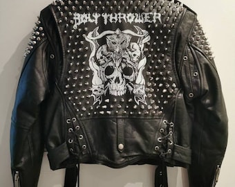 goth leather jacket