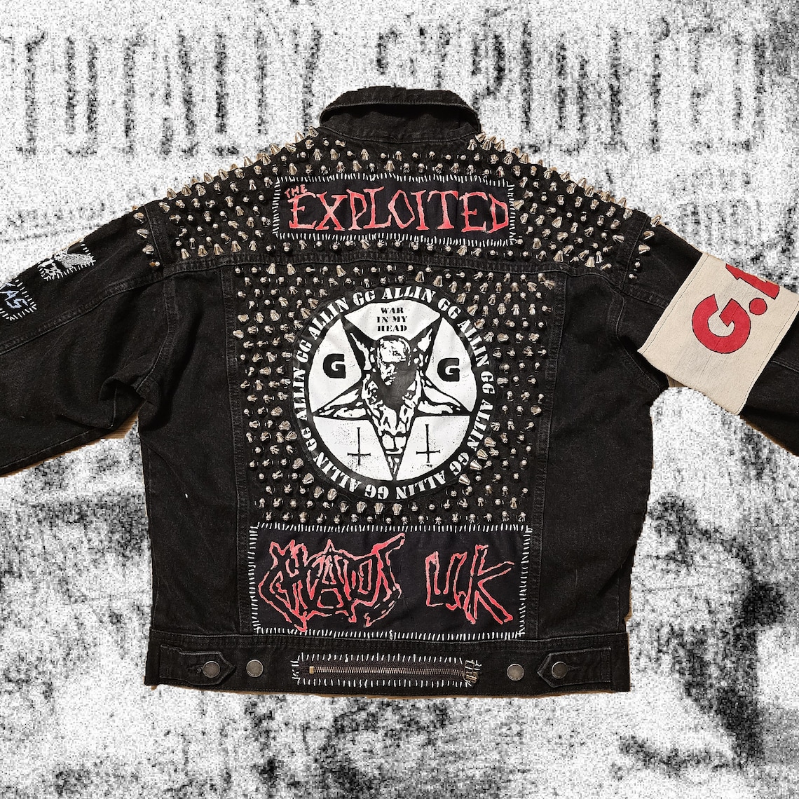 GG Allin Exploited Chaos UK Misfits Rancid Distillers GBH Discharge ...