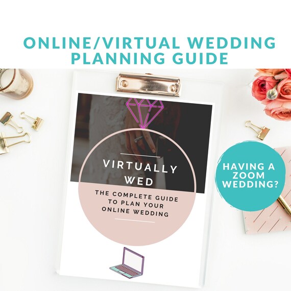 How To Plan A Virtual Wedding PDF, Online Wedding, Zoom Wedding, Printable Wedding Planner, Wedding Planning PDF, Wedding Binder Download
