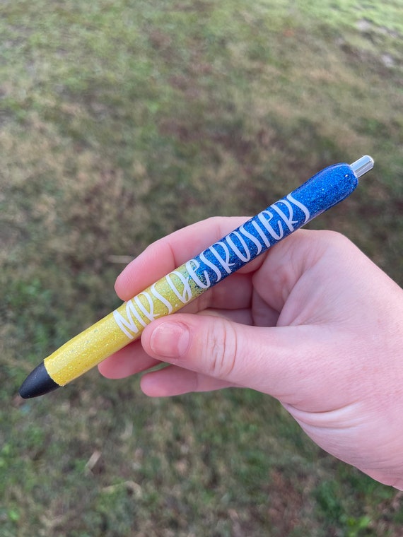 Inkjoy refillable personalized Two color/TEAM epoxy glitter pen!
