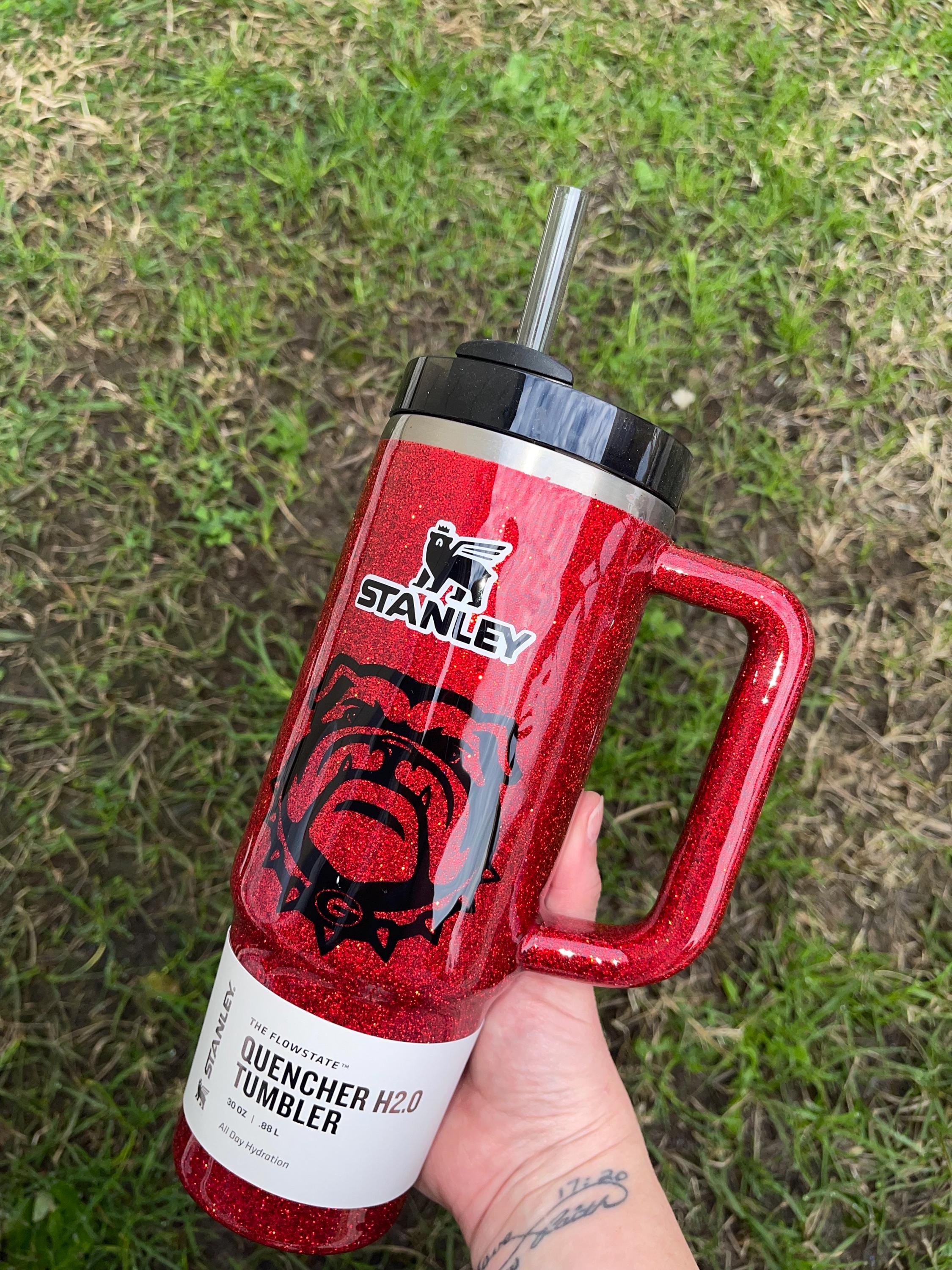 Glitter bulldogs Customized Stanley Tumbler/ team Stanley Tumbler 40oz | Personalized sports Tumbler | Stanley Dupe| I can make your team!