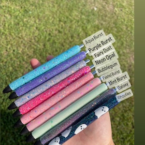 Custom Glitter Inkjoy Gel Pens 0.7 - Refillable - Personalized - Resin - Customized - Perfect for Teacher, Nurse, or Birthday Gift