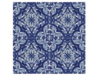 POOL TILES Mexican Talavera Ceramic Frost Proof Handcrafted Tiles - Barletta - (you select the size)