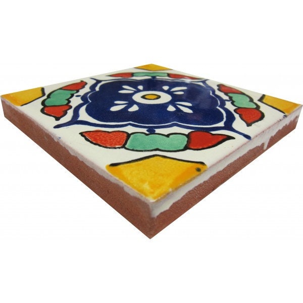 POOL TILES Mexican Talavera Ceramic Frost Proof Handcrafted Tiles - Guadalajara -  (you select the size)