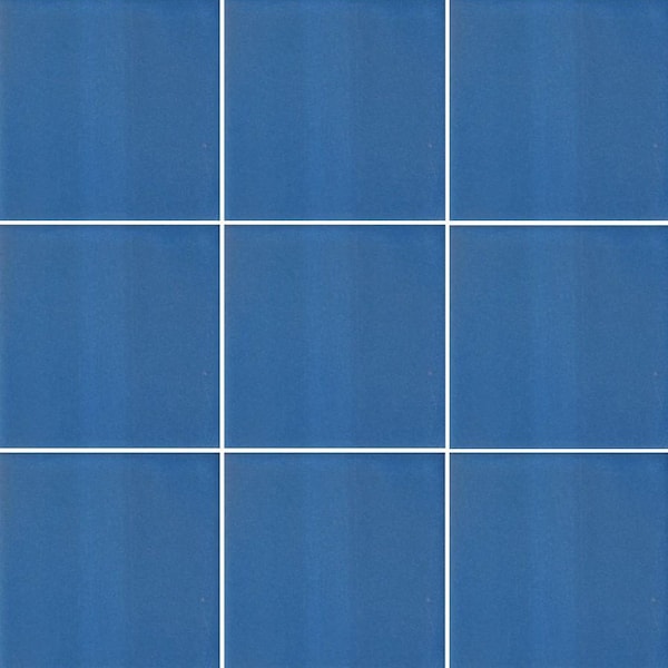 Price Per BOX Ceramic High Relief  Tiles Handcrafted   - Azul Rey Matte2 -  (you select the size)