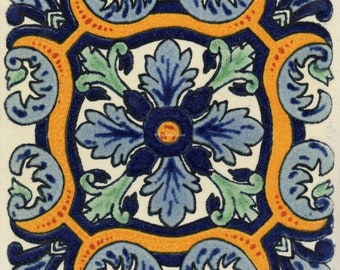 you select the size Mexican Talavera Ceramic Tiles Talavera Handcrafted Dove2