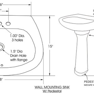 Mexican Talavera Pedestal Sink Handcrafted Ceramic Jessica image 6