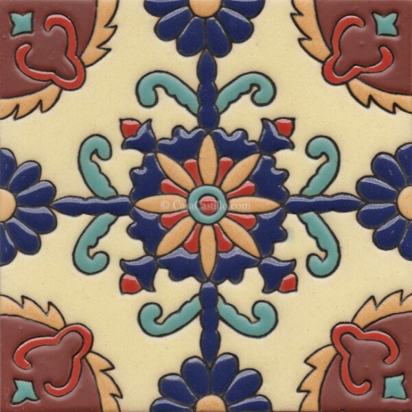Ceramic High Relief Malibu Tiles Handcrafted you select the size Stars