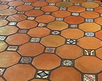Mexican Saltillo Tiles  Handcrafted - Hexagonal Unsealed -