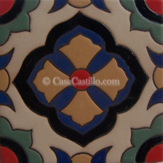 Ceramic High Relief Malibu Tiles Handcrafted you select the size Stars