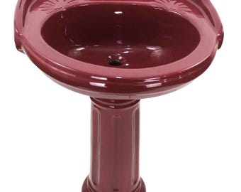 Mexican Pedestal Sink  Roman Style Handcrafted Ceramic - Granada -