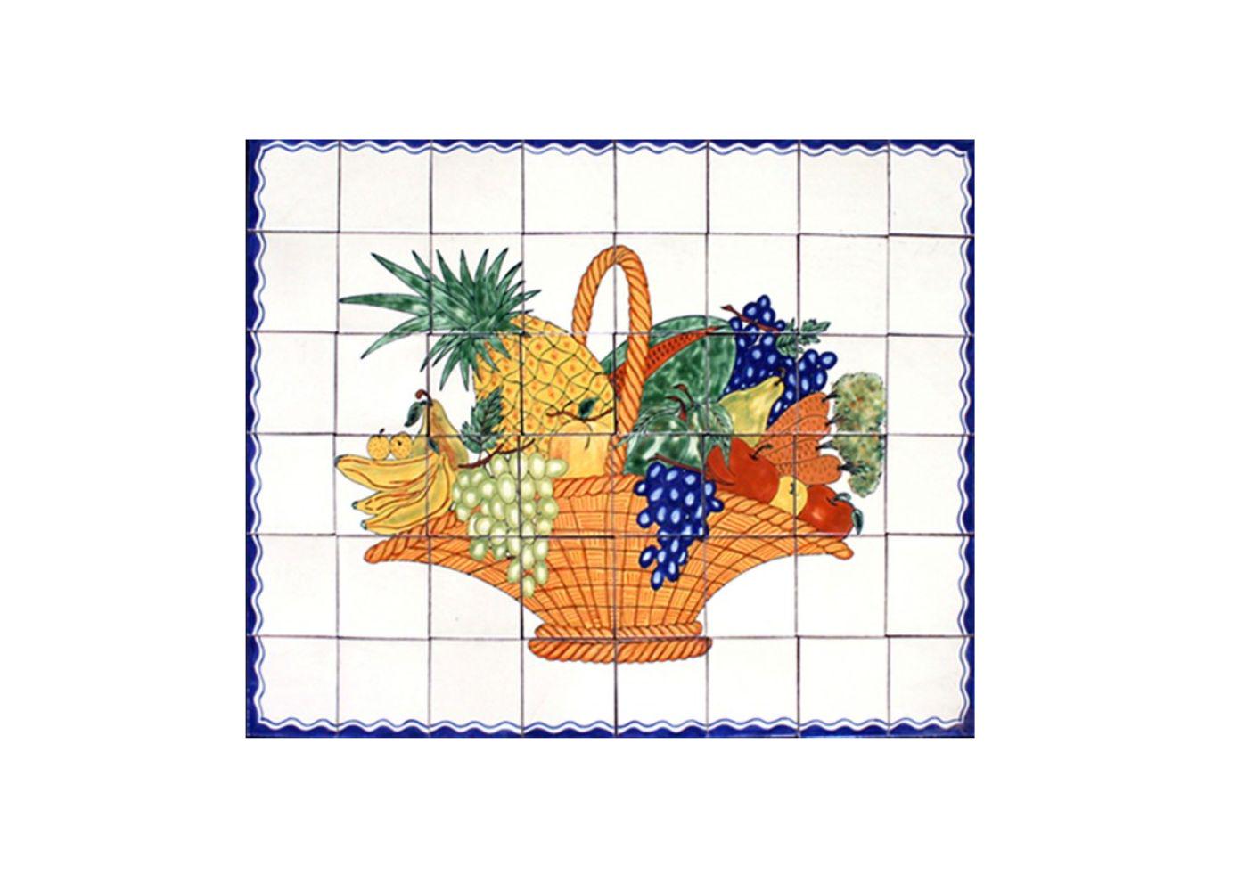 Mexican Talavera High Relief Mural - Frutero2 -