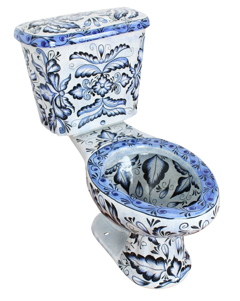 Mexican Roman Style ELONGATED TOILET - Alas de Angel - image 2