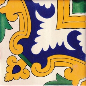Mexican Talavera Ceramic Tiles Barroco Handcrafted - Torre -