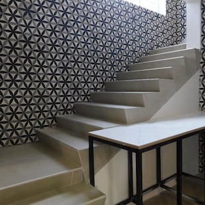 Mexican Mission Cement Tile Handcrafted 10 sqf - Fiore Hexagonal1 - 8x8&quot;